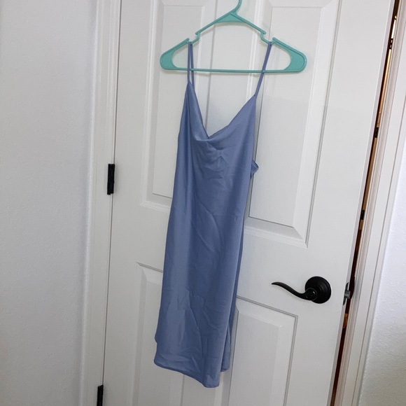 XS Urban Outfitters Silk Cowl Slip Dress - Picture 3 of 5